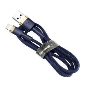 Кабель Lightning Baseus cafule Cable USB For iP 2.4A 1m Gold+Blue (CALKLF-BV3)